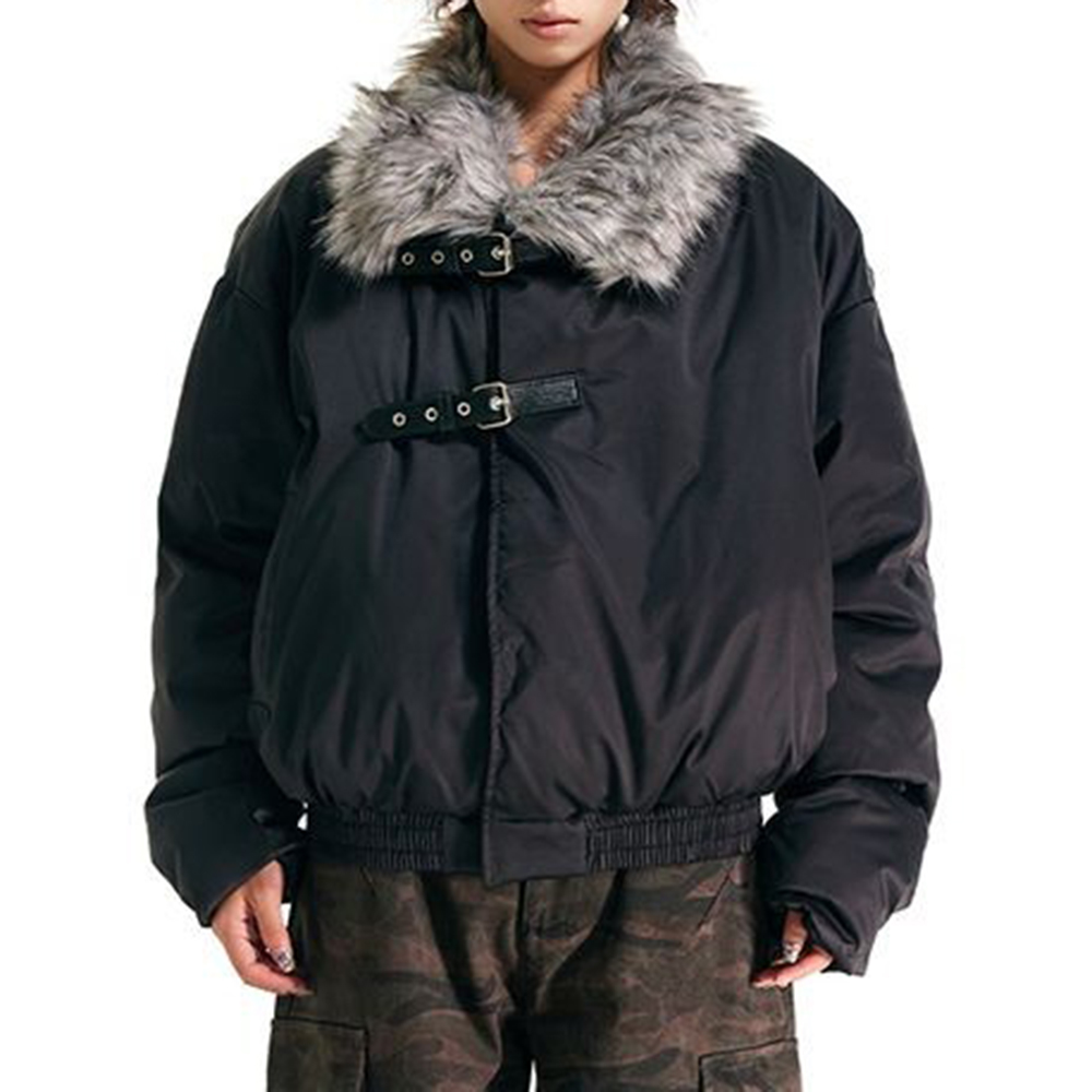 Street Fashion Men 2025 - Erkek Ceketler Kürklü Taklit Kürk Rahat
