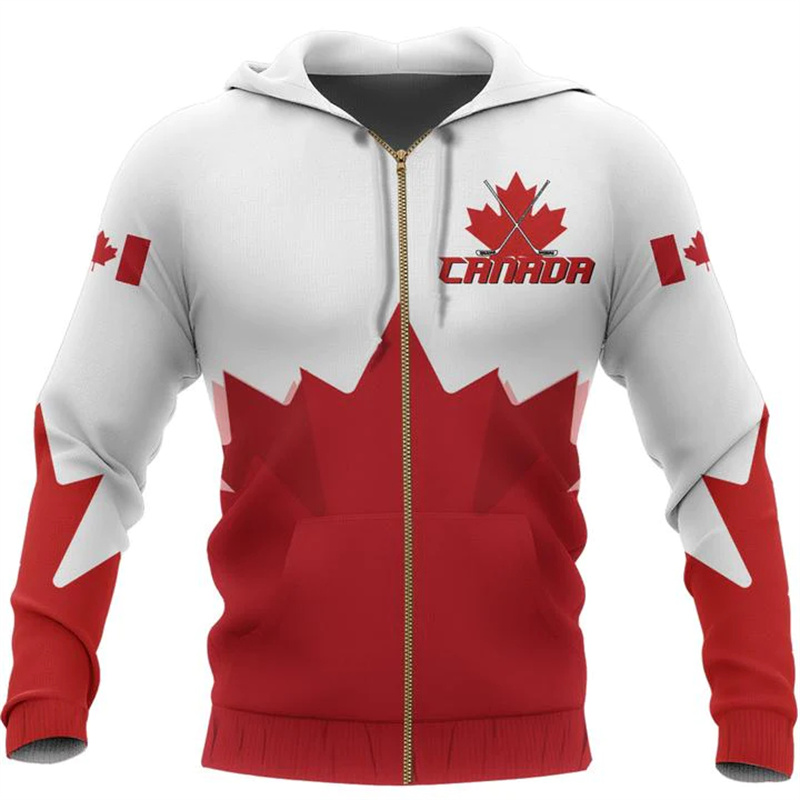 Street Fashion Canada - Kanada Geyiği Kapüşonlu Sweatshirt Kanada Benim