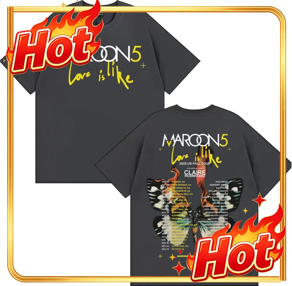 Street Fashion Men 2025 - Maroon 5 Love Is Like US