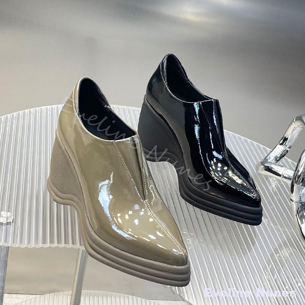 Patent Deri V Kesim Sivri Buru - Street Fashion Y2K incelemesi ve fiyatı